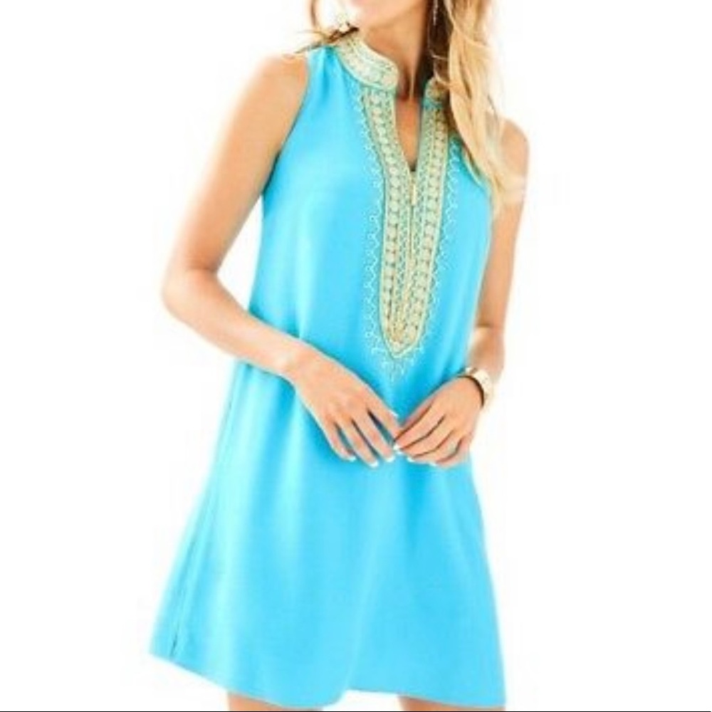 Lillly Pulitzer NWT Blue Ibiza Shift Dress